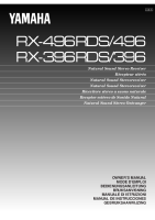 Yamaha RX-396-Owners-Manual
